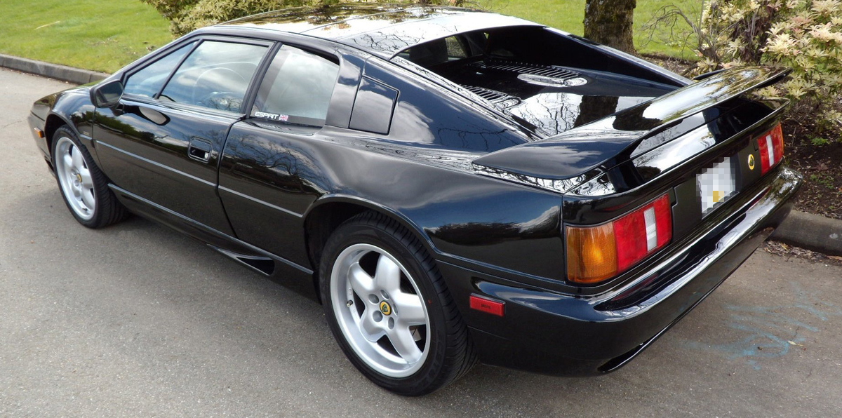 A black sport car