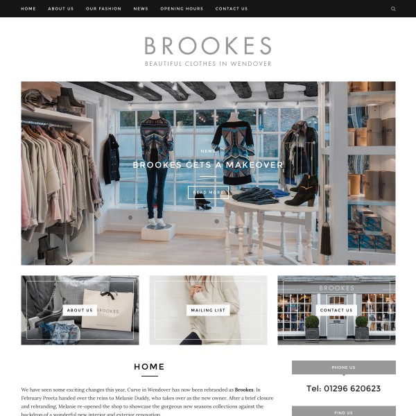 Brookes Clothing website