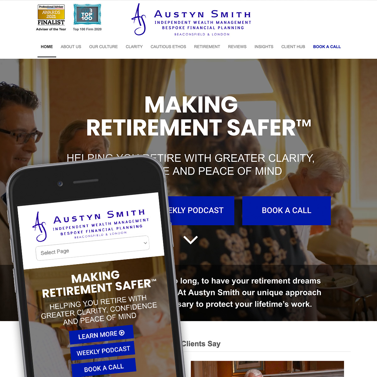 Wealth Management website design