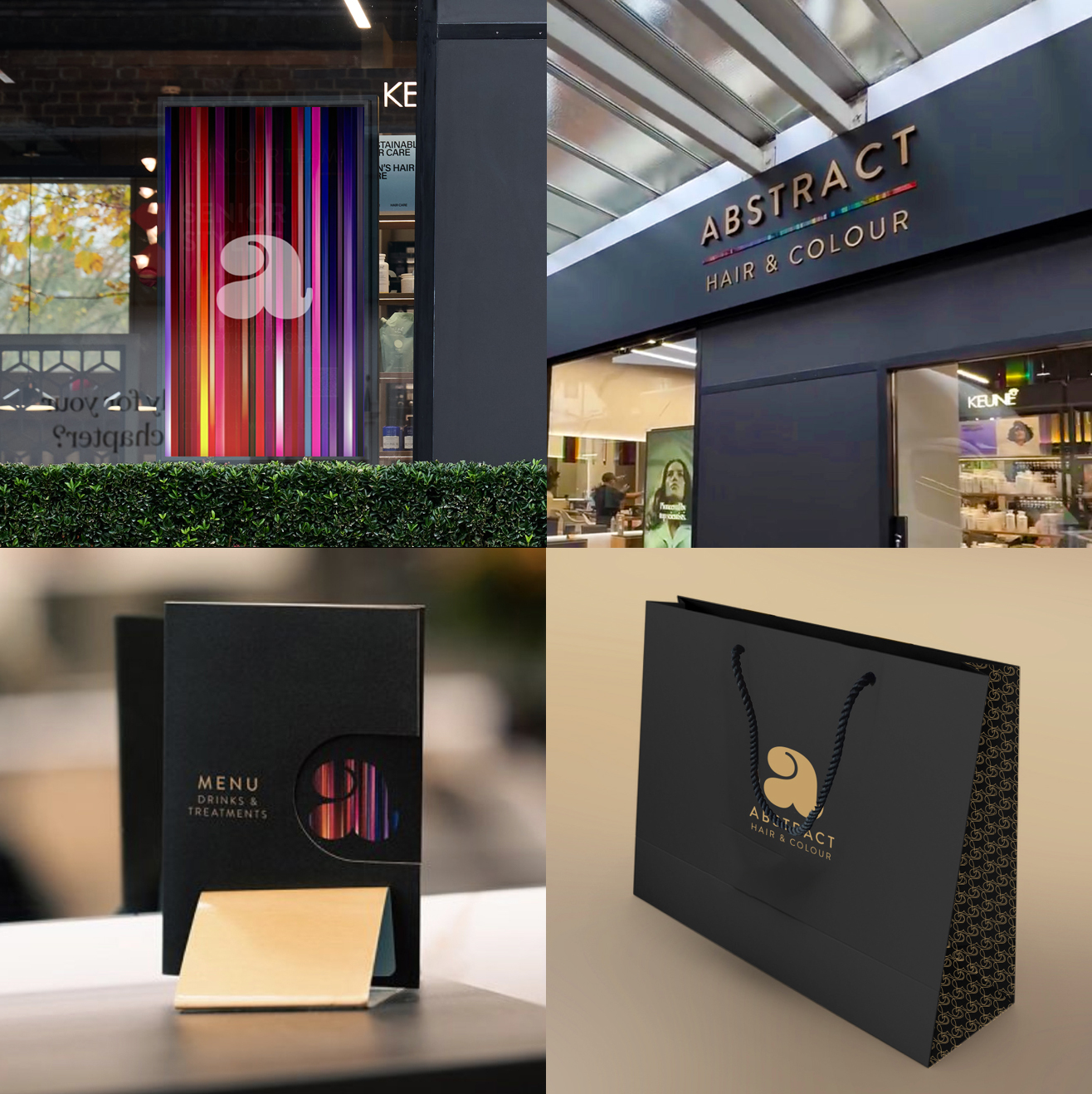 Design elements for a salon rebranding